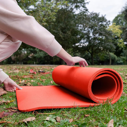 BalanceFrom Yoga Mat, 1-Inch Extra Thick High Density Exercise Mat, Anti-Tear Exercise Yoga Mat with Carrying Strap, Suitable for Various Yoga Exercises, Multiple Colors