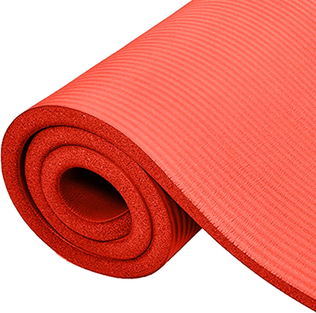 BalanceFrom Yoga Mat, 1-Inch Extra Thick High Density Exercise Mat, Anti-Tear Exercise Yoga Mat with Carrying Strap, Suitable for Various Yoga Exercises, Multiple Colors