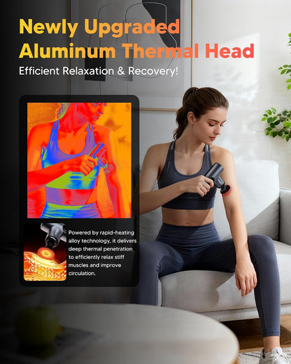 Mini Massage Gun, Deep Tissue Percussion Massager Back Pain Relief