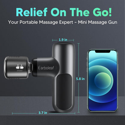 Mini Massage Gun, Deep Tissue Percussion Massager Back Pain Relief