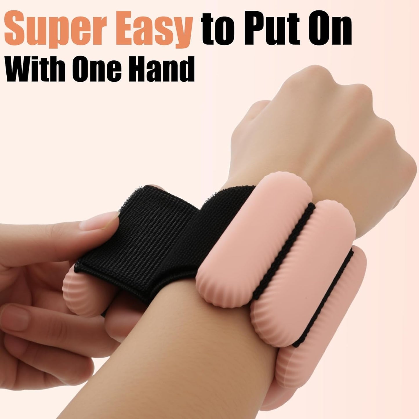 Wrist Weights, Silicone Adjustable Ankle Weights for Women Men - Strengthen Arms and Legs Ideal for for Home Gym Workout, Running, Yoga, Pilates, Barre, Exercise, Strength Training