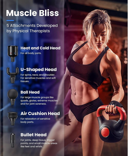 X6 Pro Max Massage Gun with Heat and Cold, FSA Eligible HSA