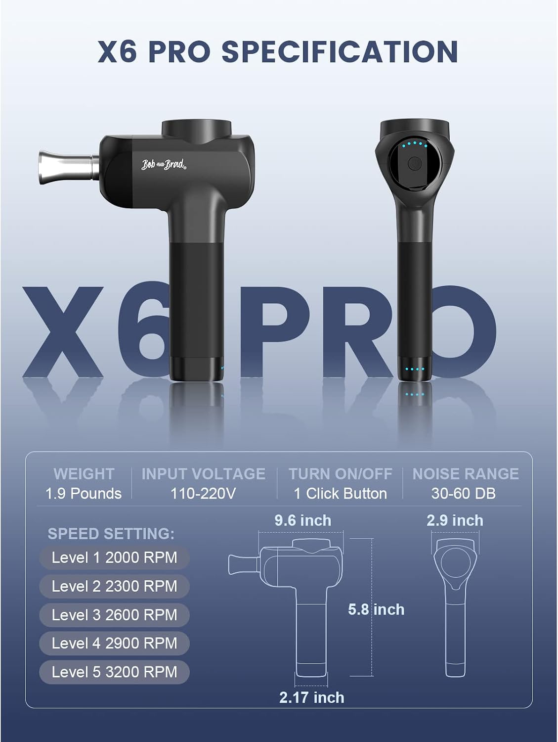 X6 Pro Max Massage Gun with Heat and Cold, FSA Eligible HSA