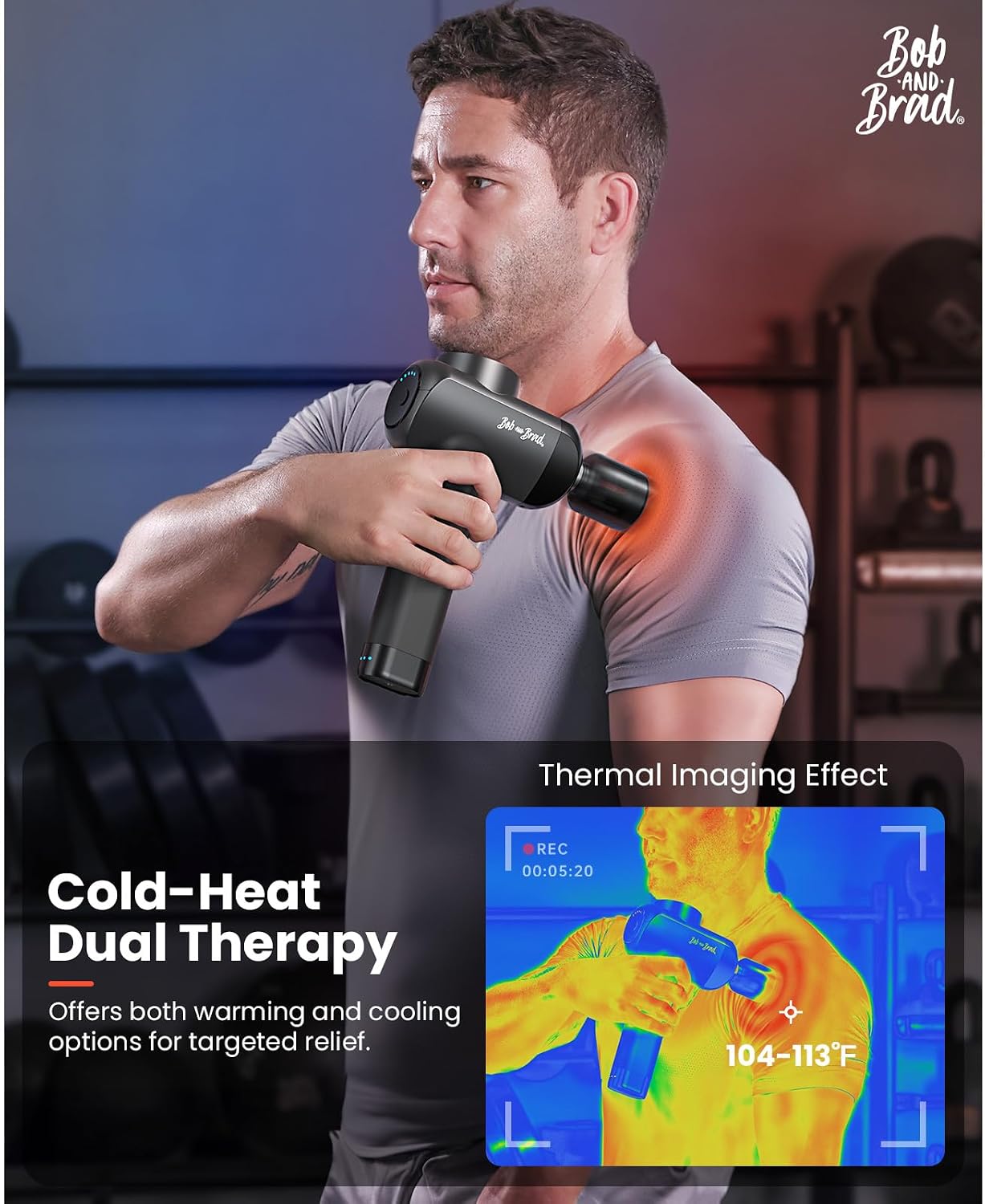 X6 Pro Max Massage Gun with Heat and Cold, FSA Eligible HSA