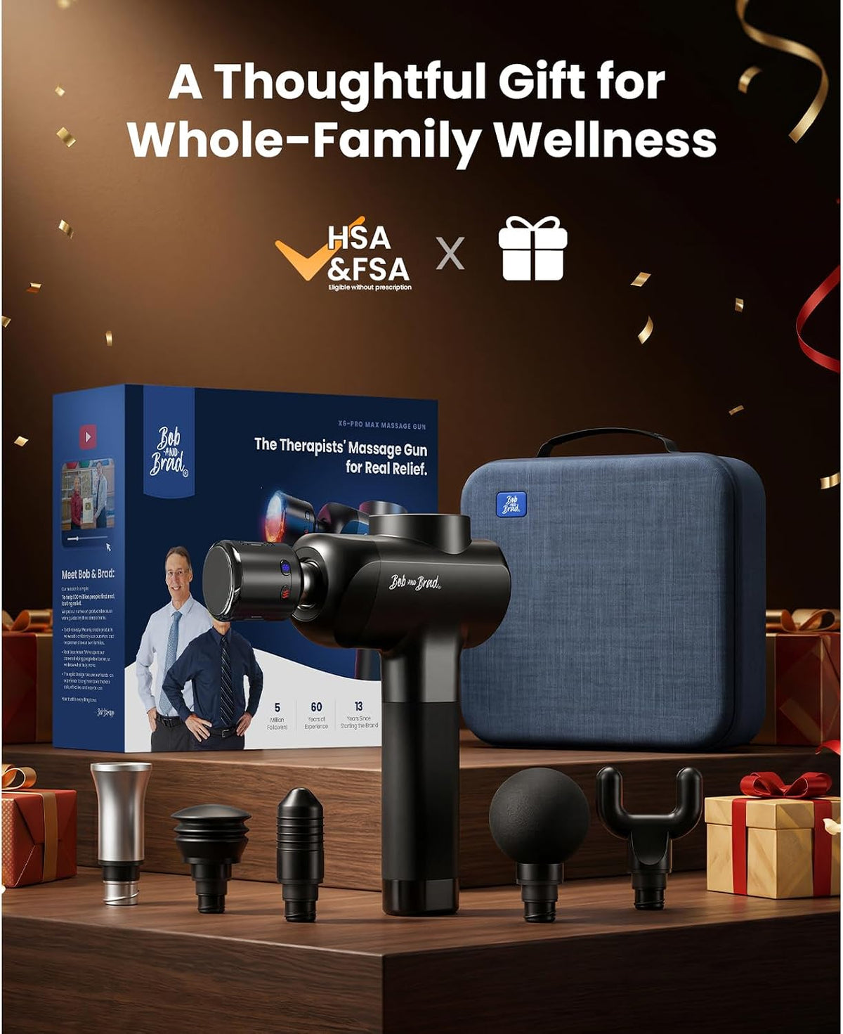 X6 Pro Max Massage Gun with Heat and Cold, FSA Eligible HSA