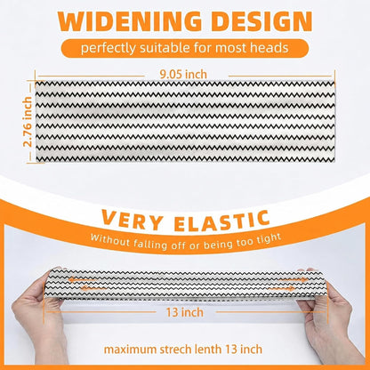 8PCS Summer-Exclusive Non Slip Sports Elastic Soft Running Fashion Headbands Absorb Sweat for Women & Men Working Out, Travel