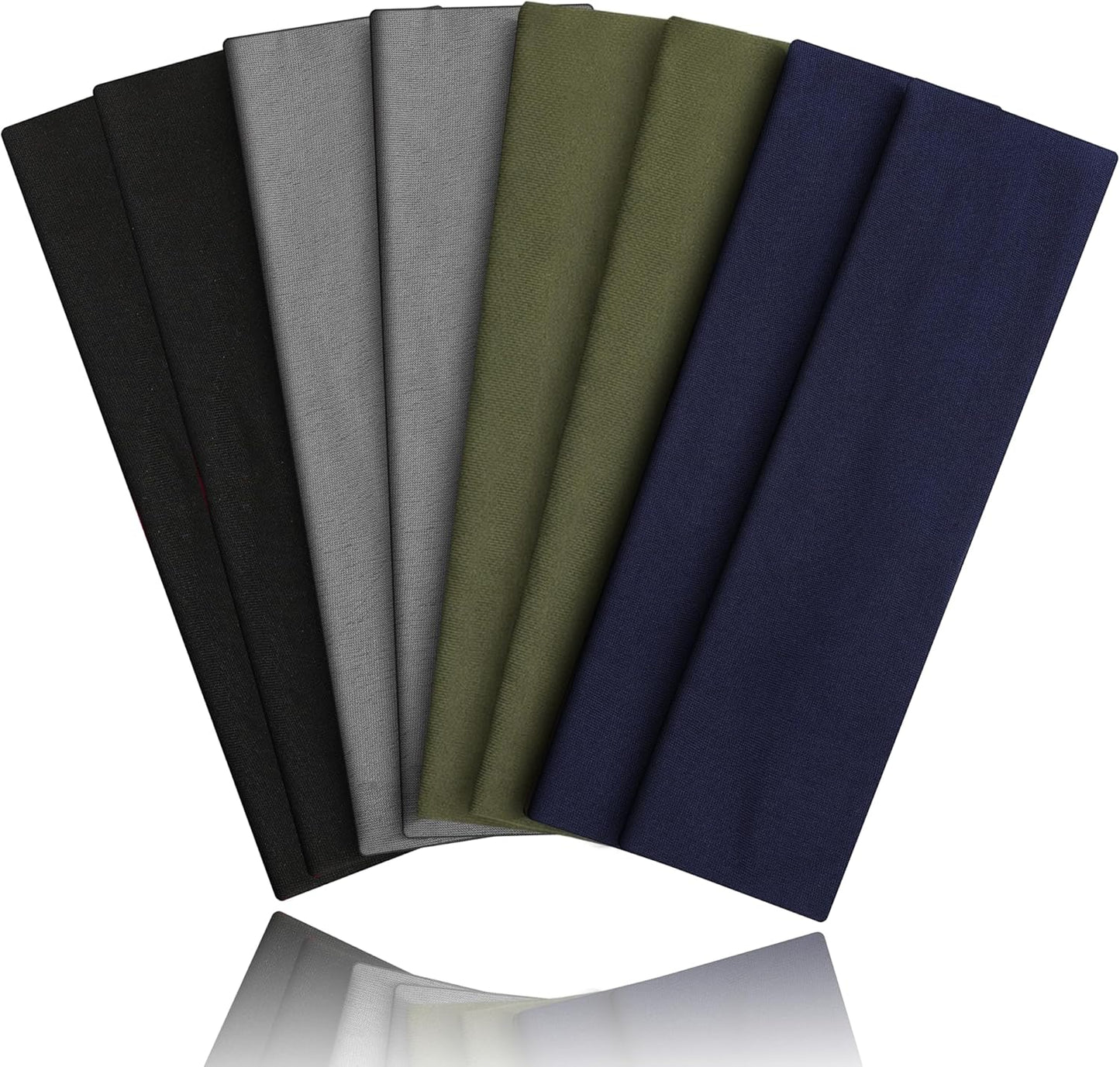 8PCS Summer-Exclusive Non Slip Sports Elastic Soft Running Fashion Headbands Absorb Sweat for Women & Men Working Out, Travel