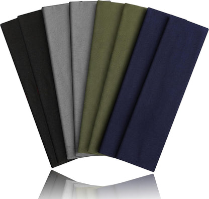 8PCS Summer-Exclusive Non Slip Sports Elastic Soft Running Fashion Headbands Absorb Sweat for Women & Men Working Out, Travel