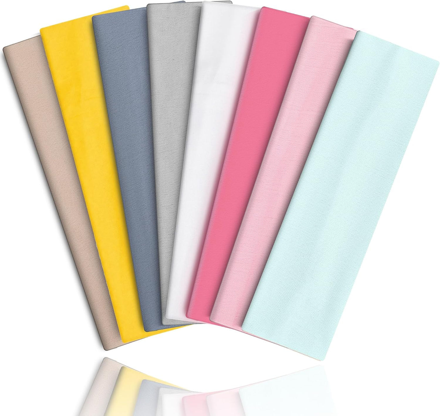 8PCS Summer-Exclusive Non Slip Sports Elastic Soft Running Fashion Headbands Absorb Sweat for Women & Men Working Out, Travel