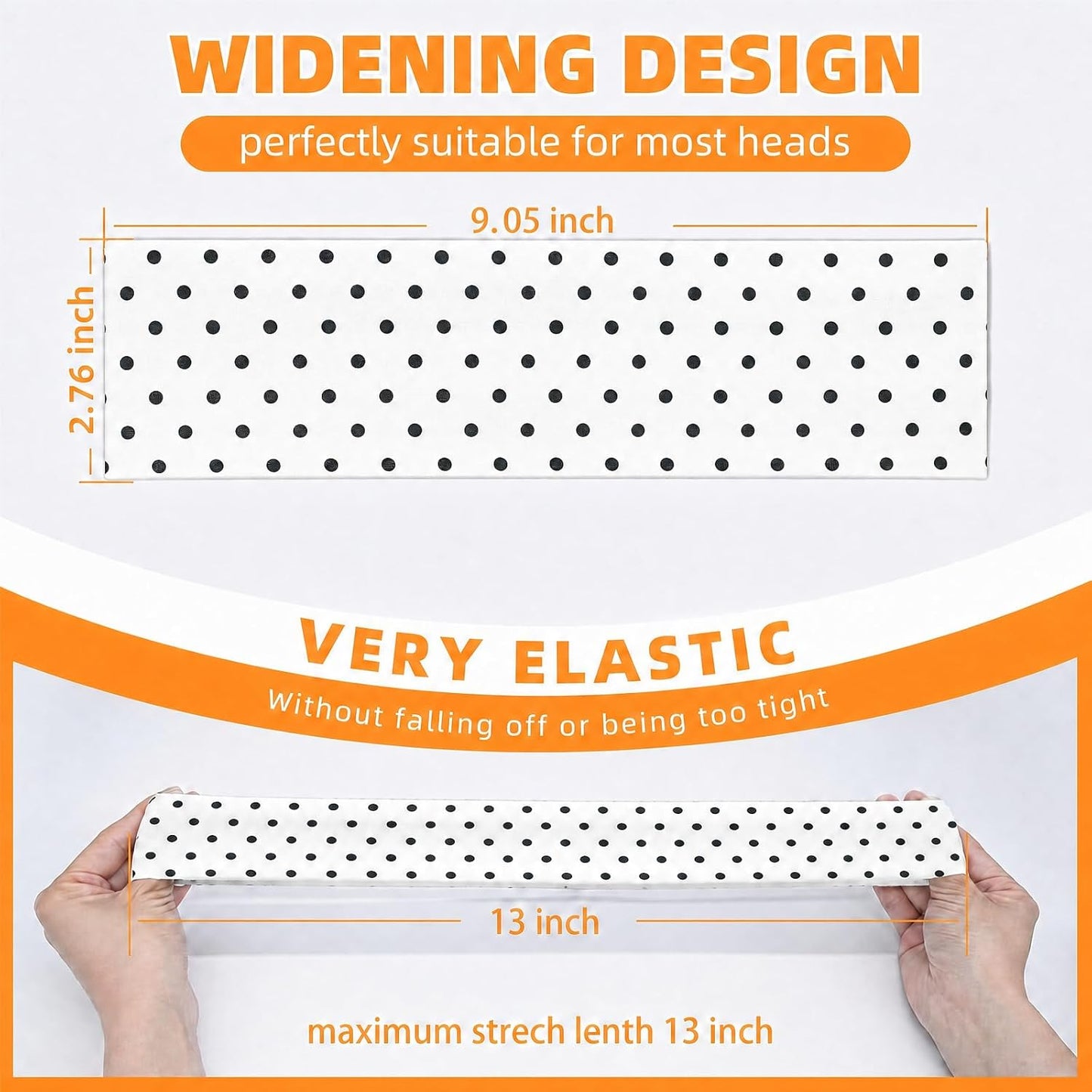 8PCS Summer-Exclusive Non Slip Sports Elastic Soft Running Fashion Headbands Absorb Sweat for Women & Men Working Out, Travel