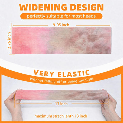 8PCS Summer-Exclusive Non Slip Sports Elastic Soft Running Fashion Headbands Absorb Sweat for Women & Men Working Out, Travel