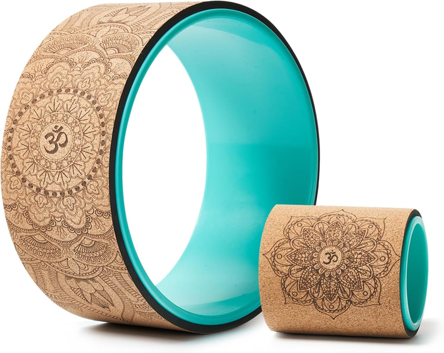 Yoga Wheel Set of 2, Upgraded 10MM Back Wheels for Pain Relief & Stretching