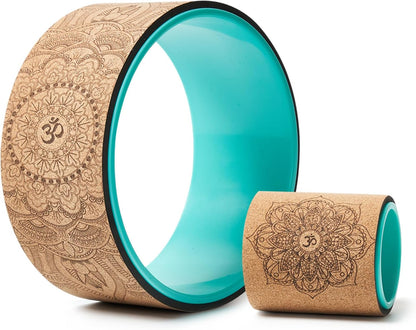 Yoga Wheel Set of 2, Upgraded 10MM Back Wheels for Pain Relief & Stretching