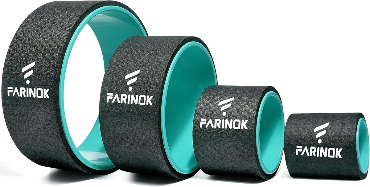 Yoga Wheel Set of 2, Upgraded 10MM Back Wheels for Pain Relief & Stretching