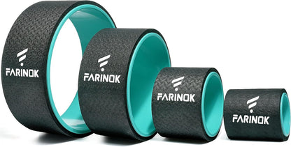 Yoga Wheel Set of 2, Upgraded 10MM Back Wheels for Pain Relief & Stretching