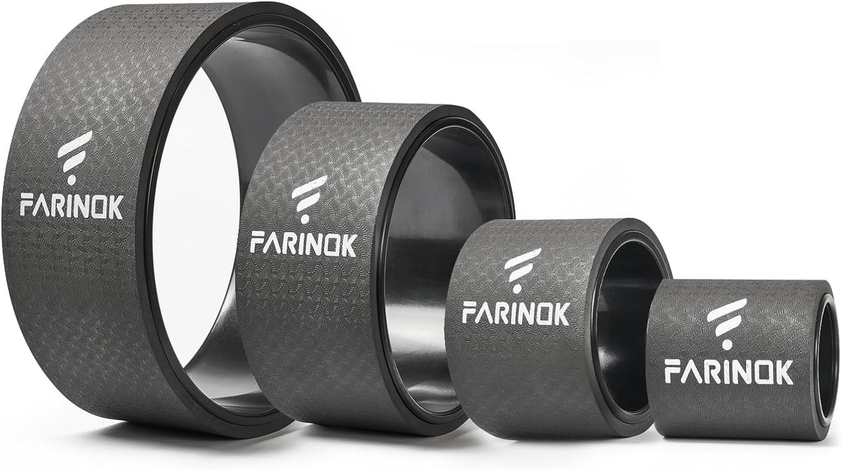 Yoga Wheel Set of 2, Upgraded 10MM Back Wheels for Pain Relief & Stretching