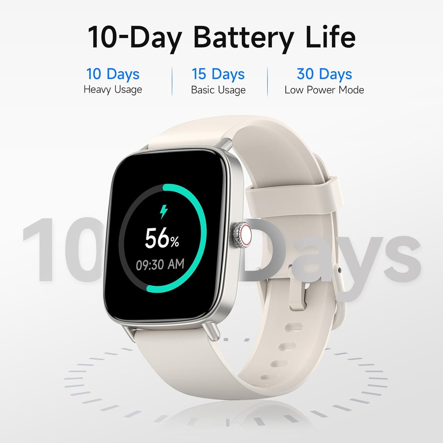 Smart Watch for Women, 1.85" HD Smartwatch Compatible iPhone/Samsung/Android (Answer/Make Calls), 100+ Sport Modes Fitness Tracker with Heart Rate/Sleep/SpO2 Monitor, IP68 Waterproof, with 2 Bands
