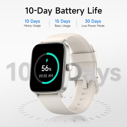 Smart Watch for Women, 1.85" HD Smartwatch Compatible iPhone/Samsung/Android (Answer/Make Calls), 100+ Sport Modes Fitness Tracker with Heart Rate/Sleep/SpO2 Monitor, IP68 Waterproof, with 2 Bands