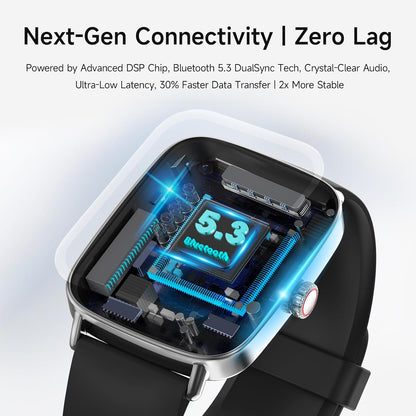 Smart Watch for Women, 1.85" HD Smartwatch Compatible iPhone/Samsung/Android (Answer/Make Calls), 100+ Sport Modes Fitness Tracker with Heart Rate/Sleep/SpO2 Monitor, IP68 Waterproof, with 2 Bands