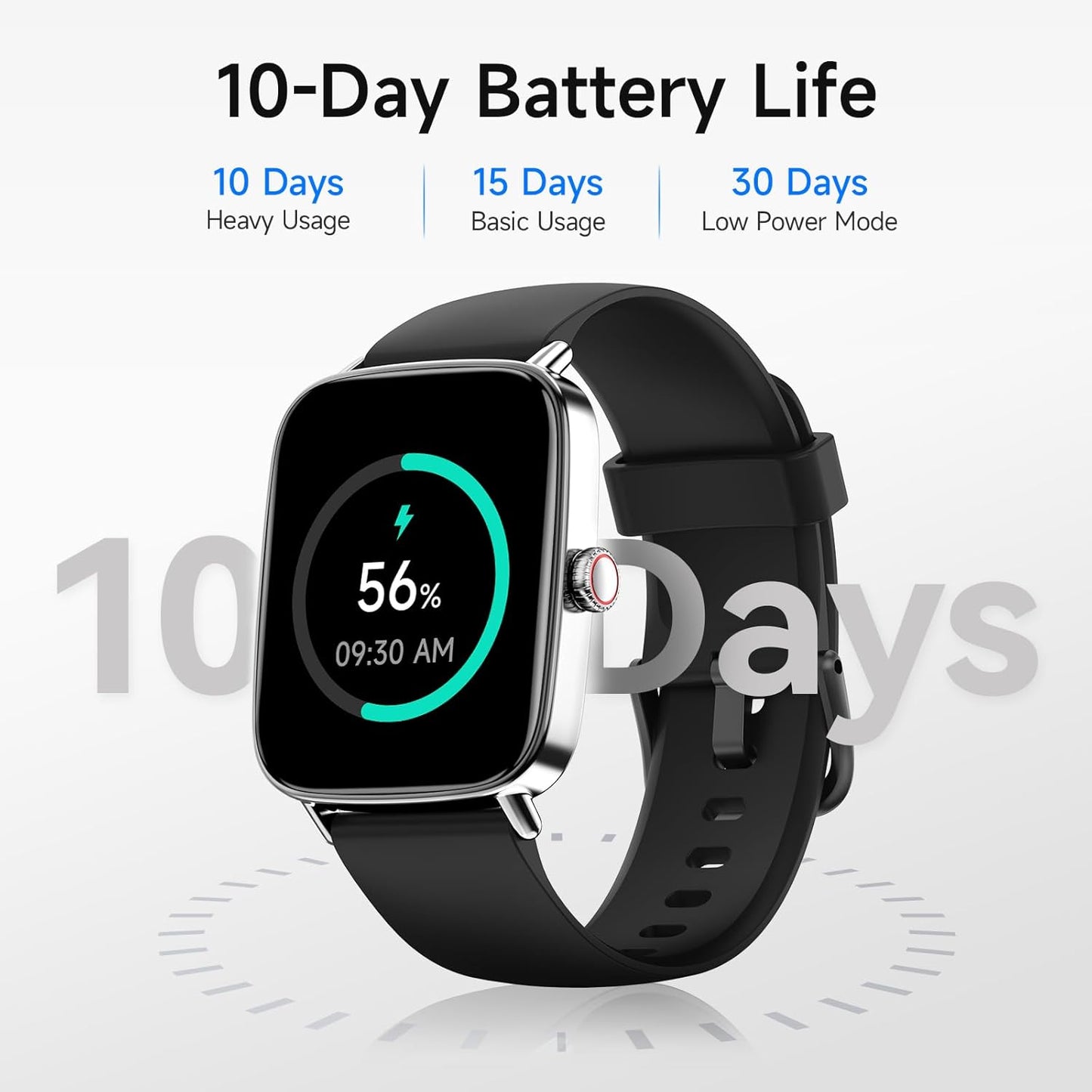 Smart Watch for Women, 1.85" HD Smartwatch Compatible iPhone/Samsung/Android (Answer/Make Calls), 100+ Sport Modes Fitness Tracker with Heart Rate/Sleep/SpO2 Monitor, IP68 Waterproof, with 2 Bands