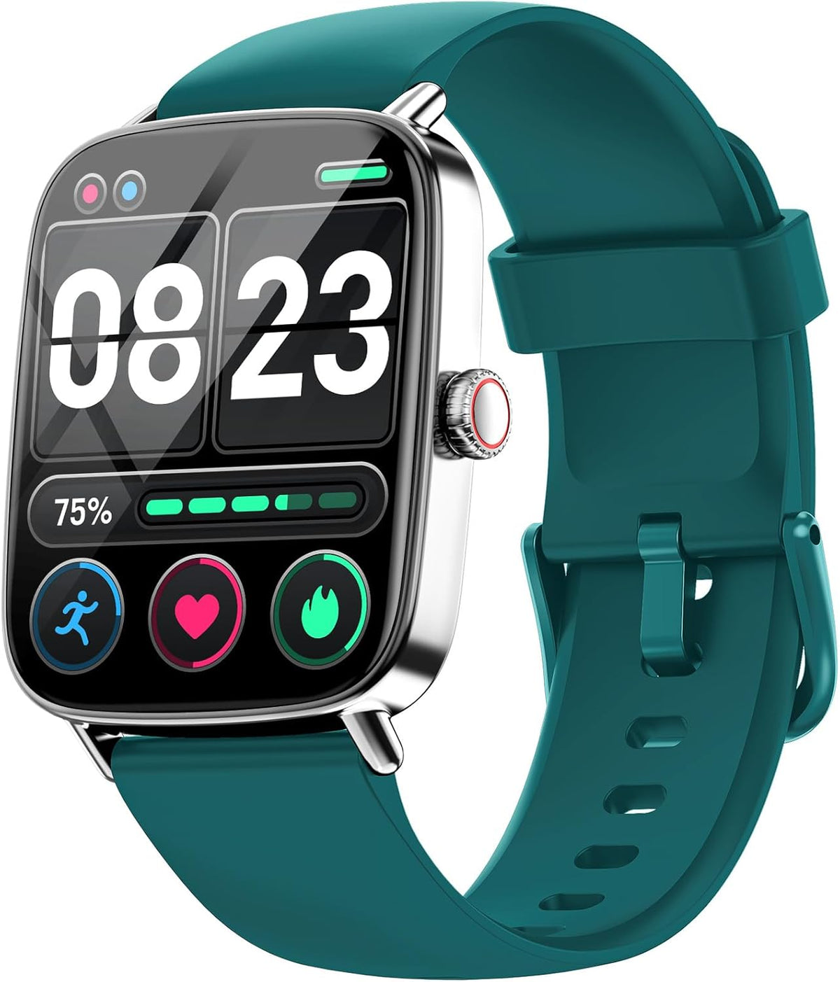 Smart Watch for Women, 1.85" HD Smartwatch Compatible iPhone/Samsung/Android (Answer/Make Calls), 100+ Sport Modes Fitness Tracker with Heart Rate/Sleep/SpO2 Monitor, IP68 Waterproof, with 2 Bands