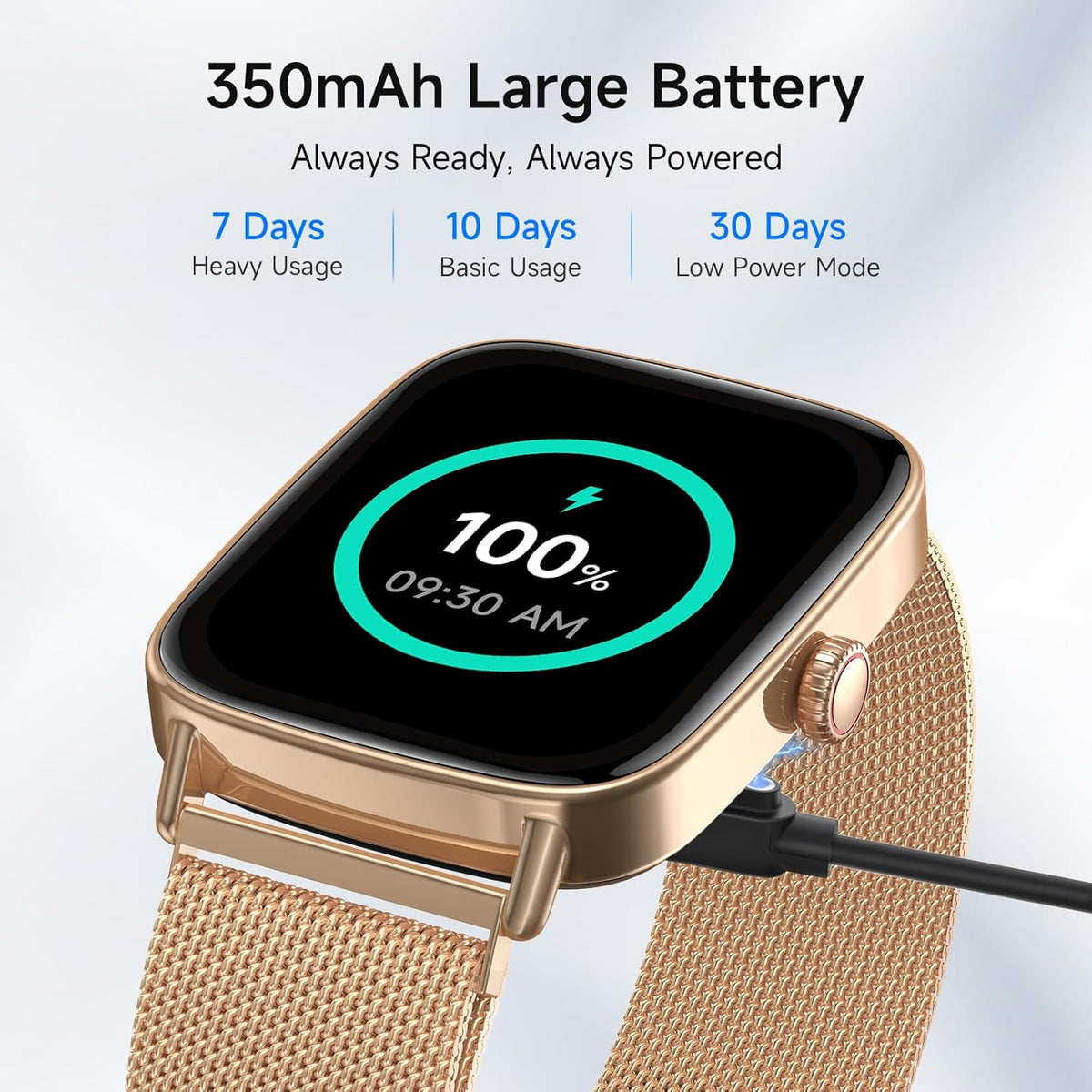 Smart Watch for Women, 1.85" HD Smartwatch Compatible iPhone/Samsung/Android (Answer/Make Calls), 100+ Sport Modes Fitness Tracker with Heart Rate/Sleep/SpO2 Monitor, IP68 Waterproof, with 2 Bands