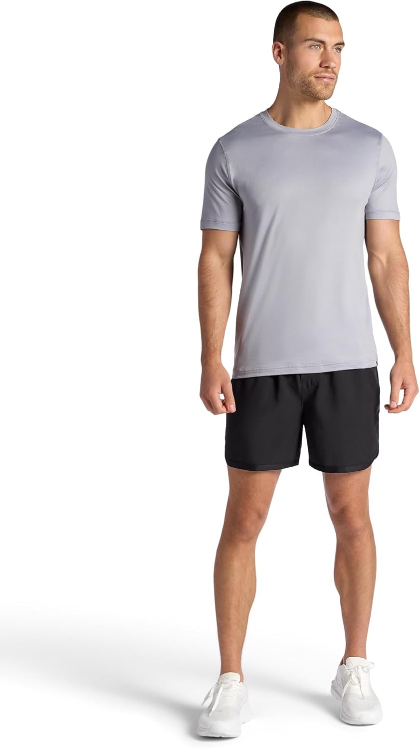 Men's Lunge 5” Short, Standard Fit, Stretch Lightweight Material, Moisture-Wicking