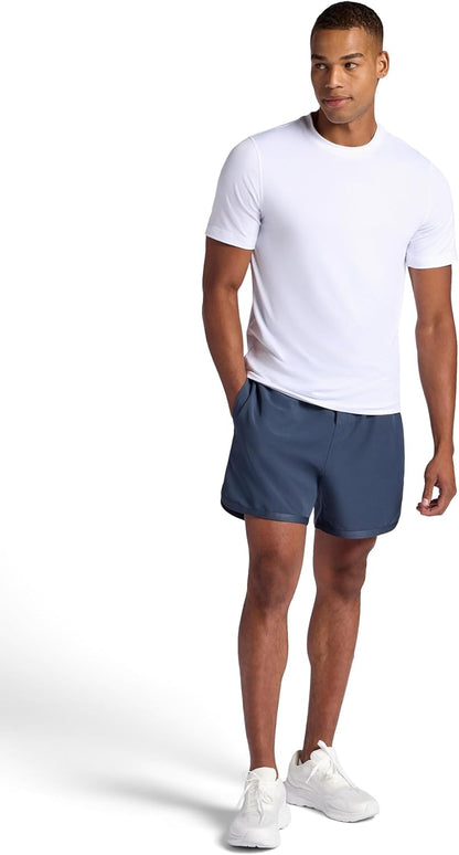 Men's Lunge 5” Short, Standard Fit, Stretch Lightweight Material, Moisture-Wicking