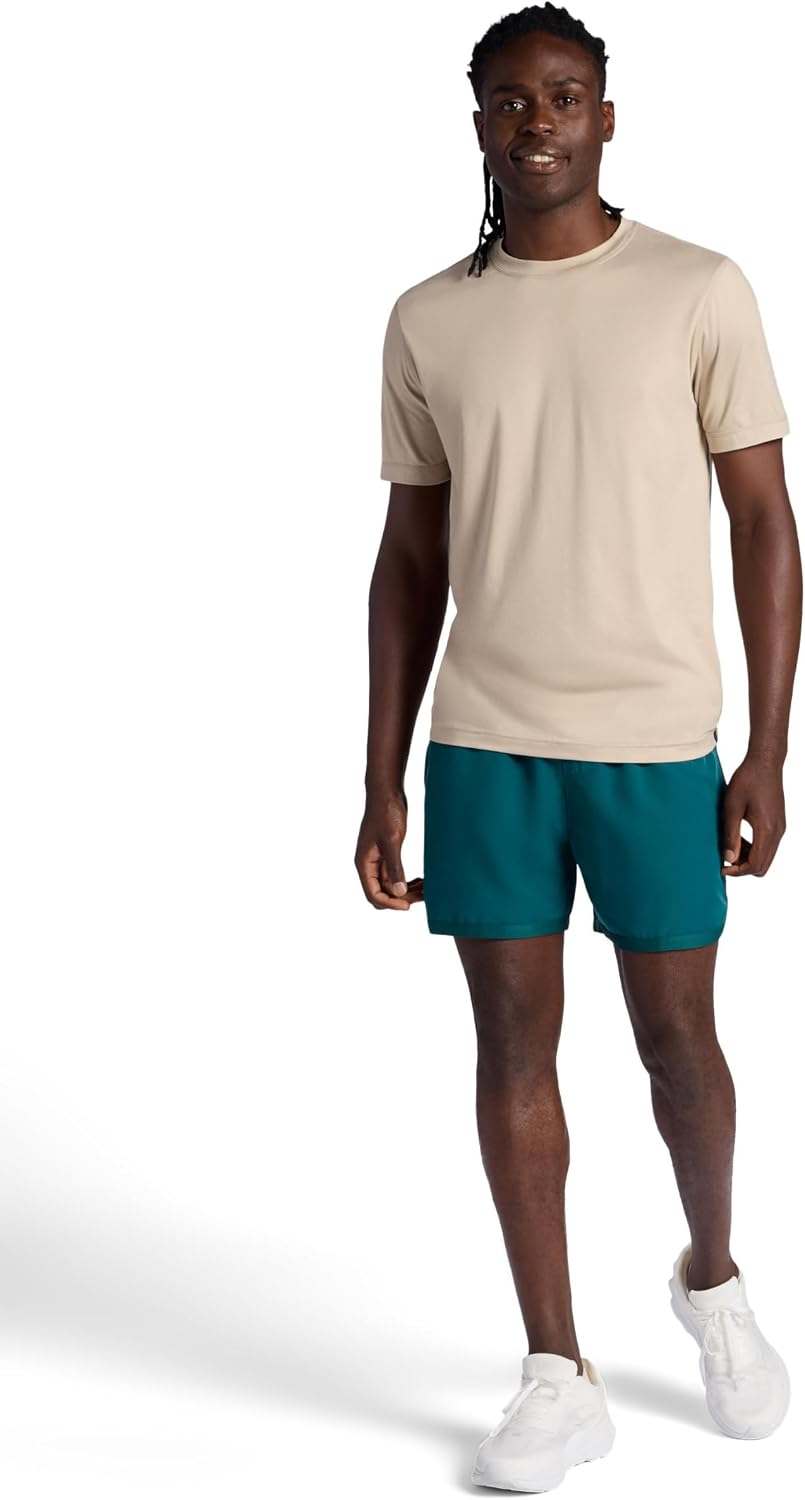 Men's Lunge 5” Short, Standard Fit, Stretch Lightweight Material, Moisture-Wicking