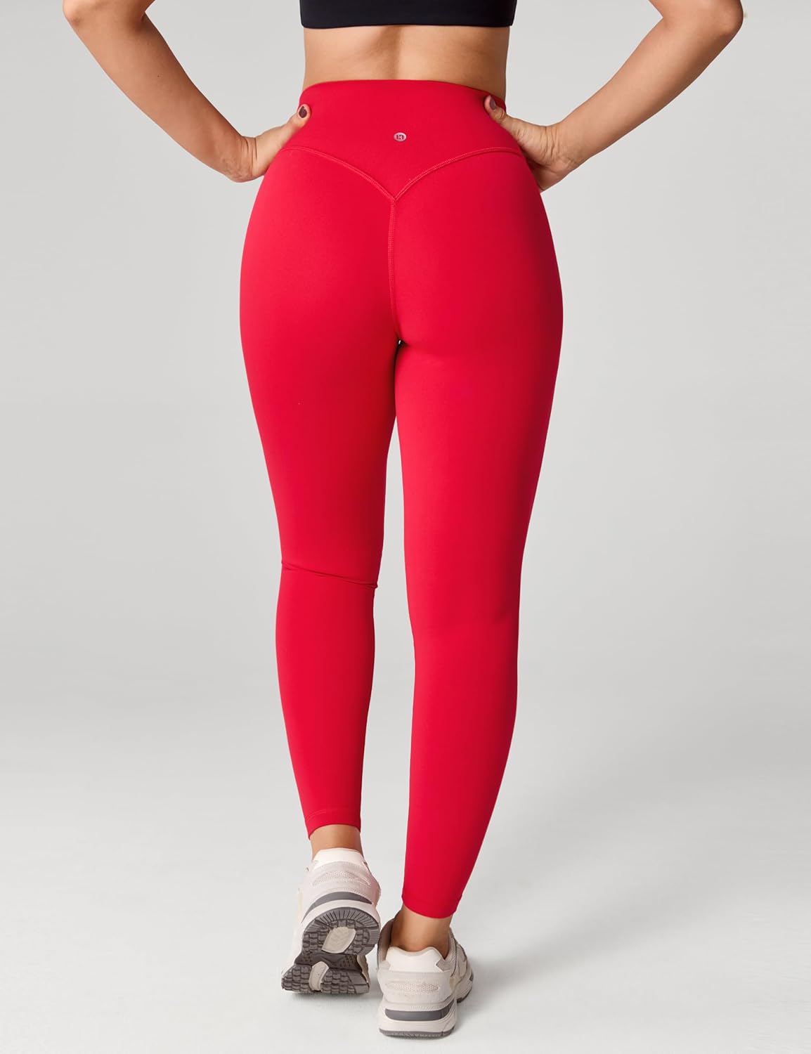 Hugcurve No Front Seam High Waisted Workout Leggings for Women Buttery Soft Yoga Pants Gym Athletic Tights - 25''