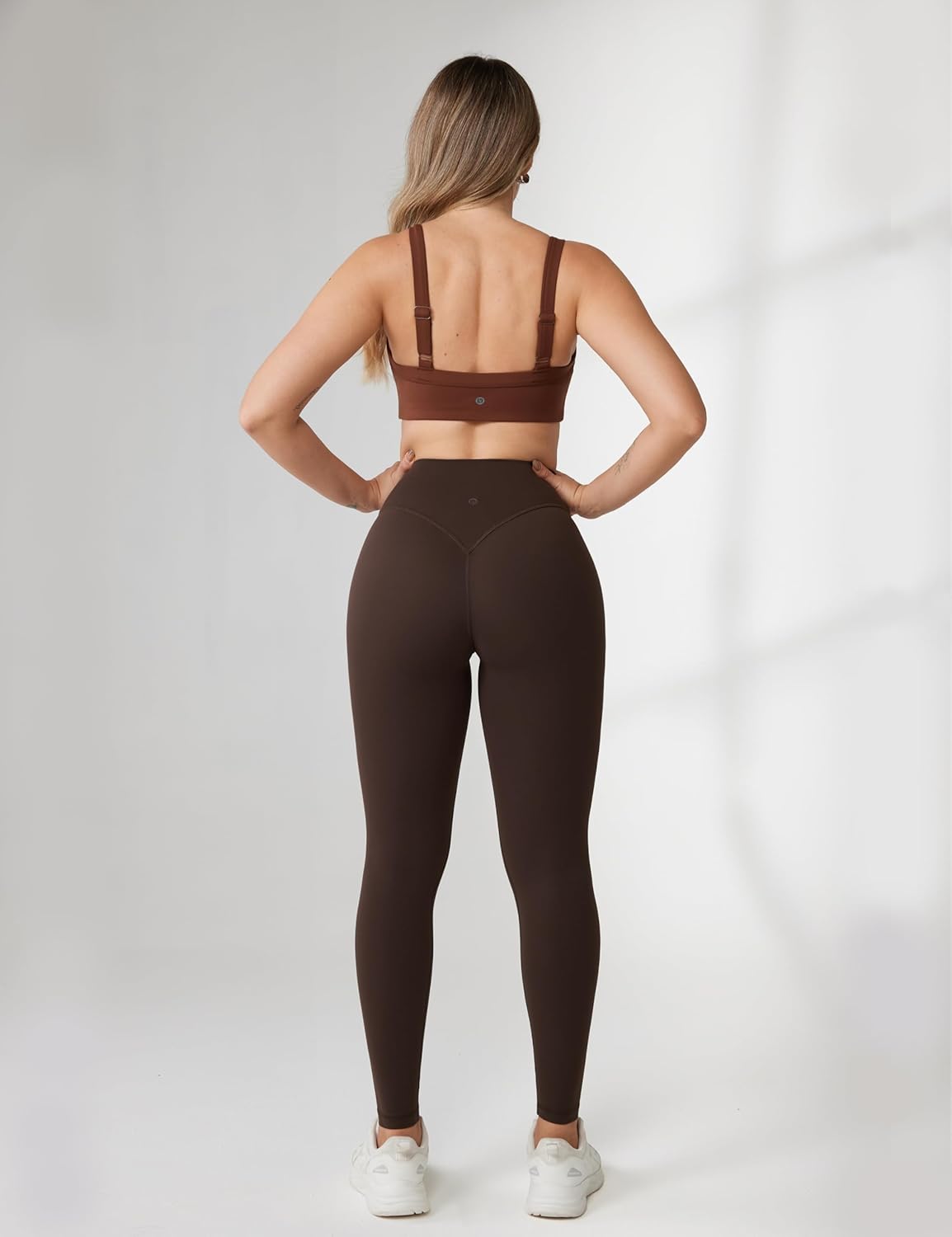 Hugcurve No Front Seam High Waisted Workout Leggings for Women Buttery Soft Yoga Pants Gym Athletic Tights - 25''