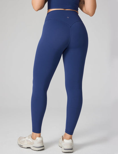 Hugcurve No Front Seam High Waisted Workout Leggings for Women Buttery Soft Yoga Pants Gym Athletic Tights - 25''