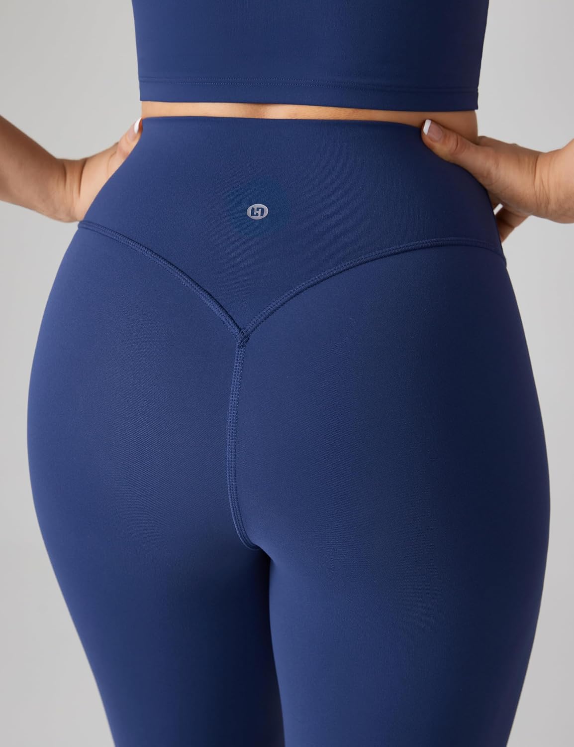 Hugcurve No Front Seam High Waisted Workout Leggings for Women Buttery Soft Yoga Pants Gym Athletic Tights - 25''