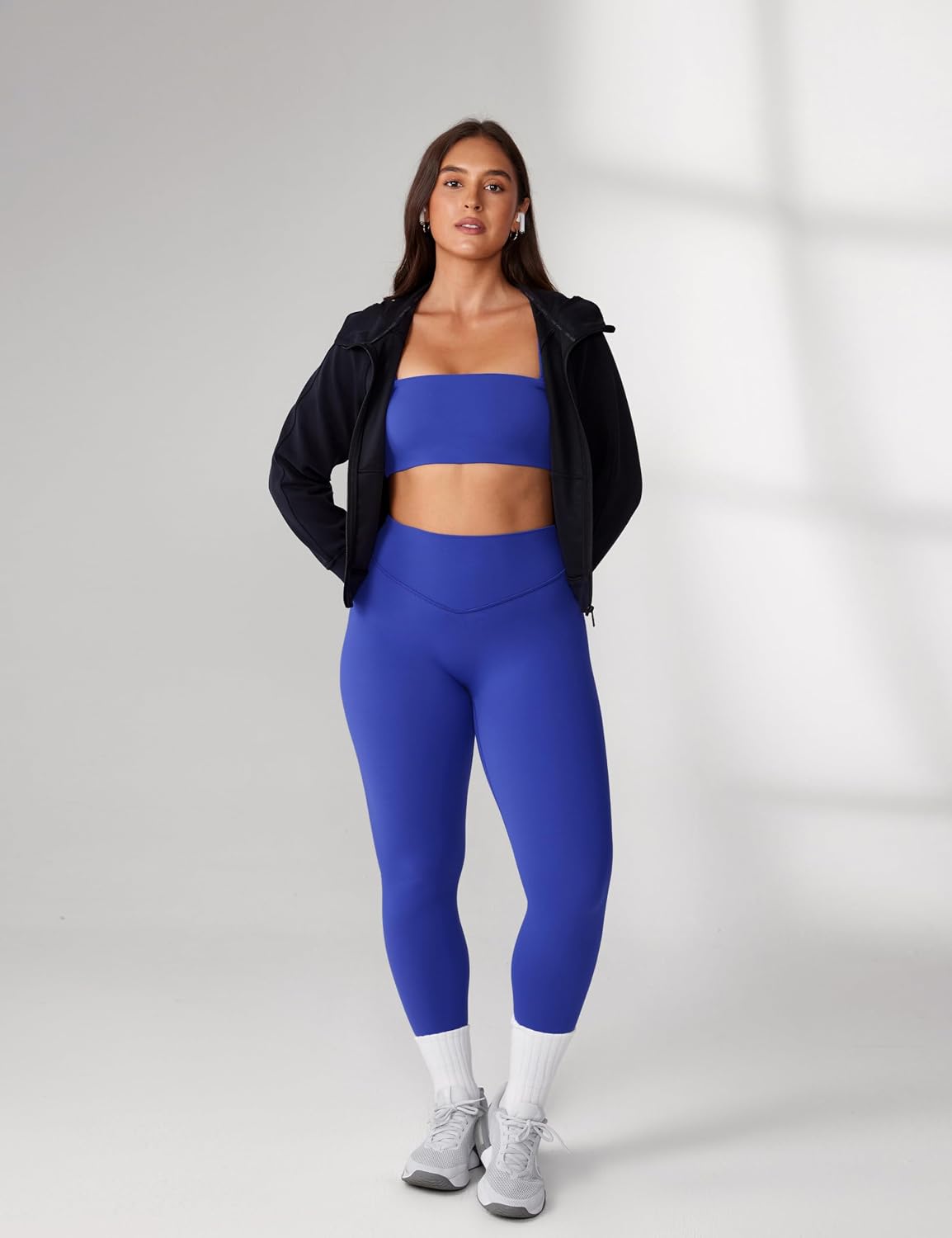 Hugcurve No Front Seam High Waisted Workout Leggings for Women Buttery Soft Yoga Pants Gym Athletic Tights - 25''