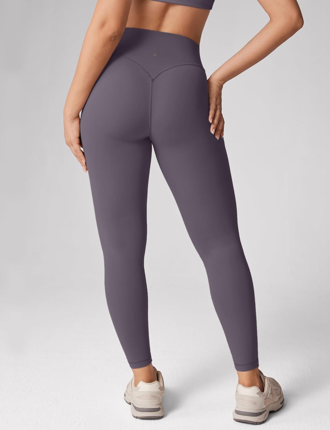 Hugcurve No Front Seam High Waisted Workout Leggings for Women Buttery Soft Yoga Pants Gym Athletic Tights - 25''