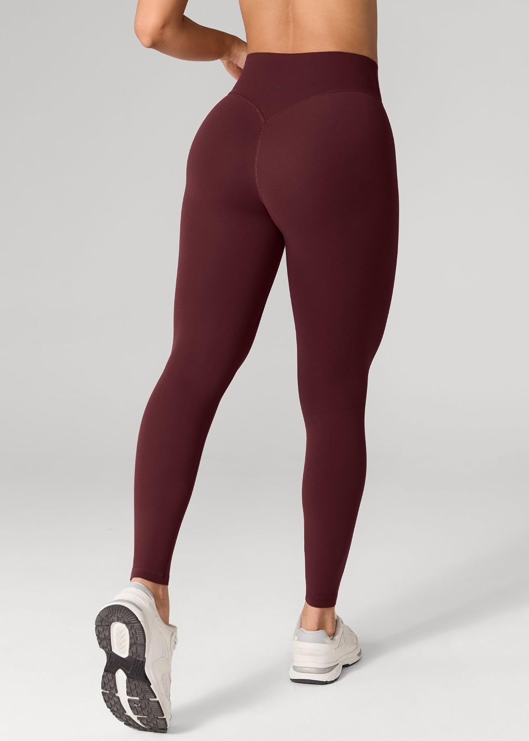 Hugcurve No Front Seam High Waisted Workout Leggings for Women Buttery Soft Yoga Pants Gym Athletic Tights - 25''