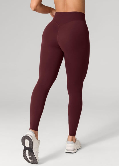 Hugcurve No Front Seam High Waisted Workout Leggings for Women Buttery Soft Yoga Pants Gym Athletic Tights - 25''
