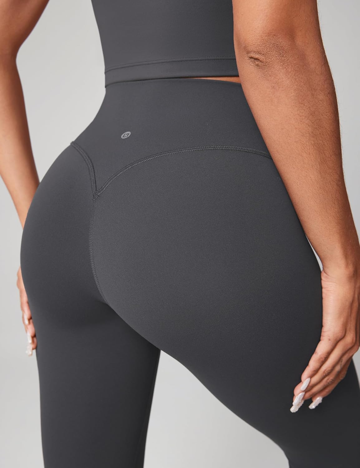 Hugcurve No Front Seam High Waisted Workout Leggings for Women Buttery Soft Yoga Pants Gym Athletic Tights - 25''