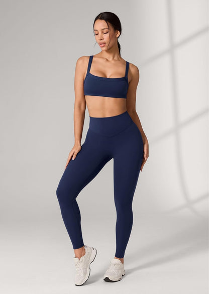 Hugcurve No Front Seam High Waisted Workout Leggings for Women Buttery Soft Yoga Pants Gym Athletic Tights - 25''