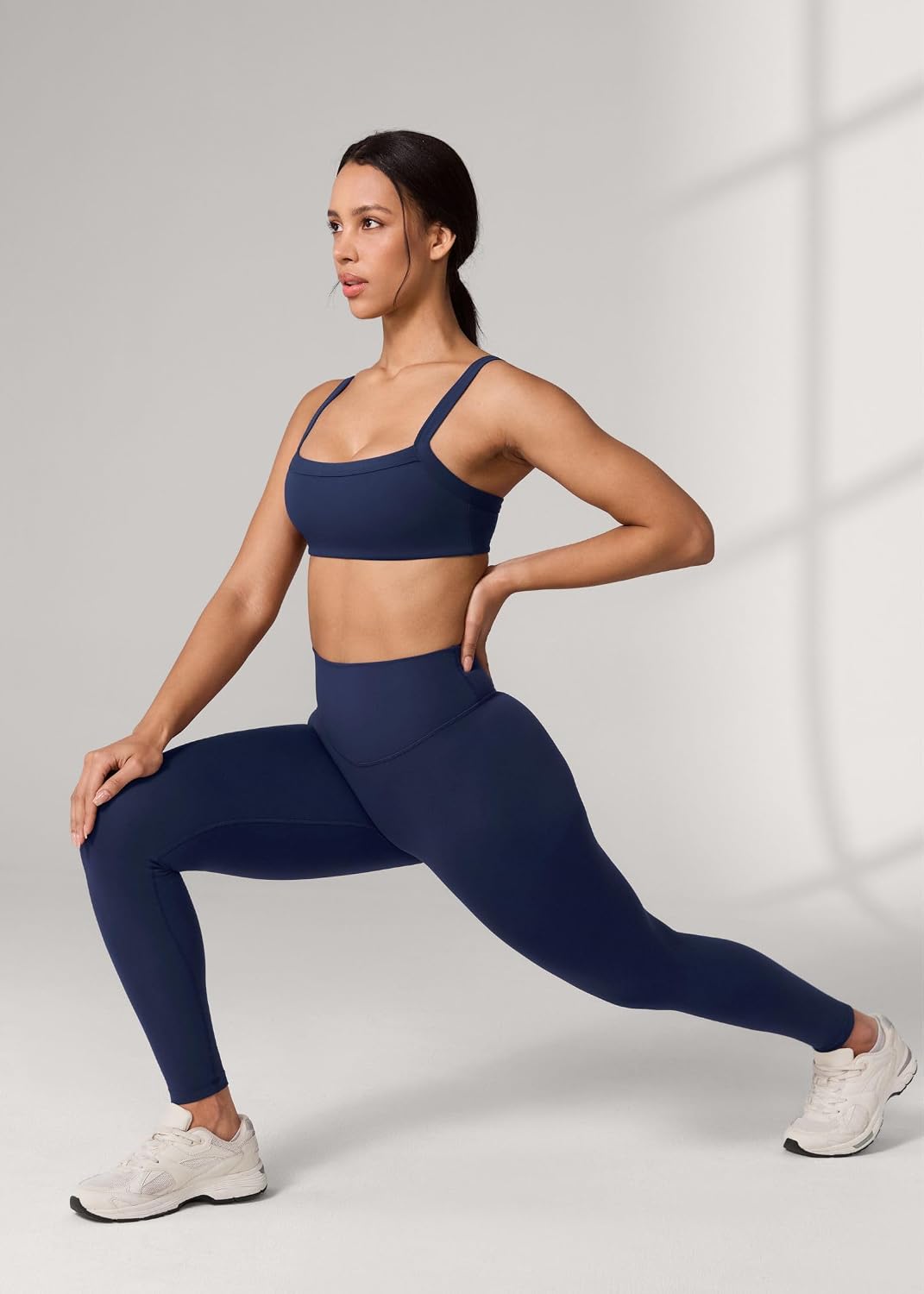Hugcurve No Front Seam High Waisted Workout Leggings for Women Buttery Soft Yoga Pants Gym Athletic Tights - 25''