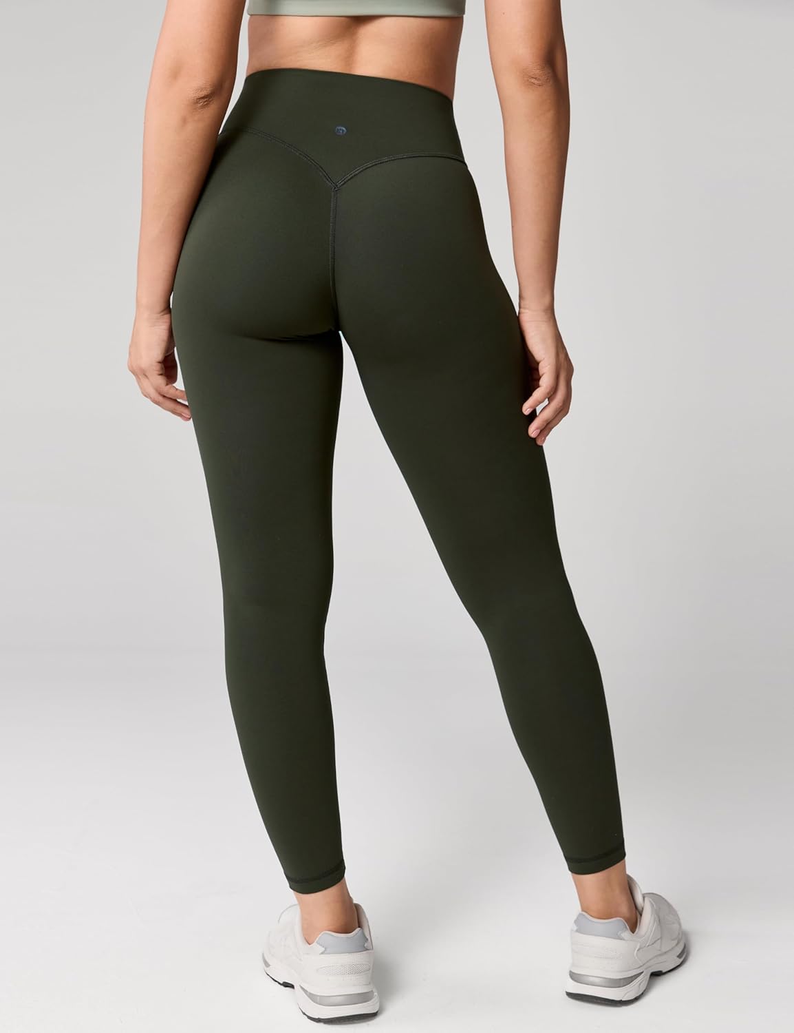 Hugcurve No Front Seam High Waisted Workout Leggings for Women Buttery Soft Yoga Pants Gym Athletic Tights - 25''