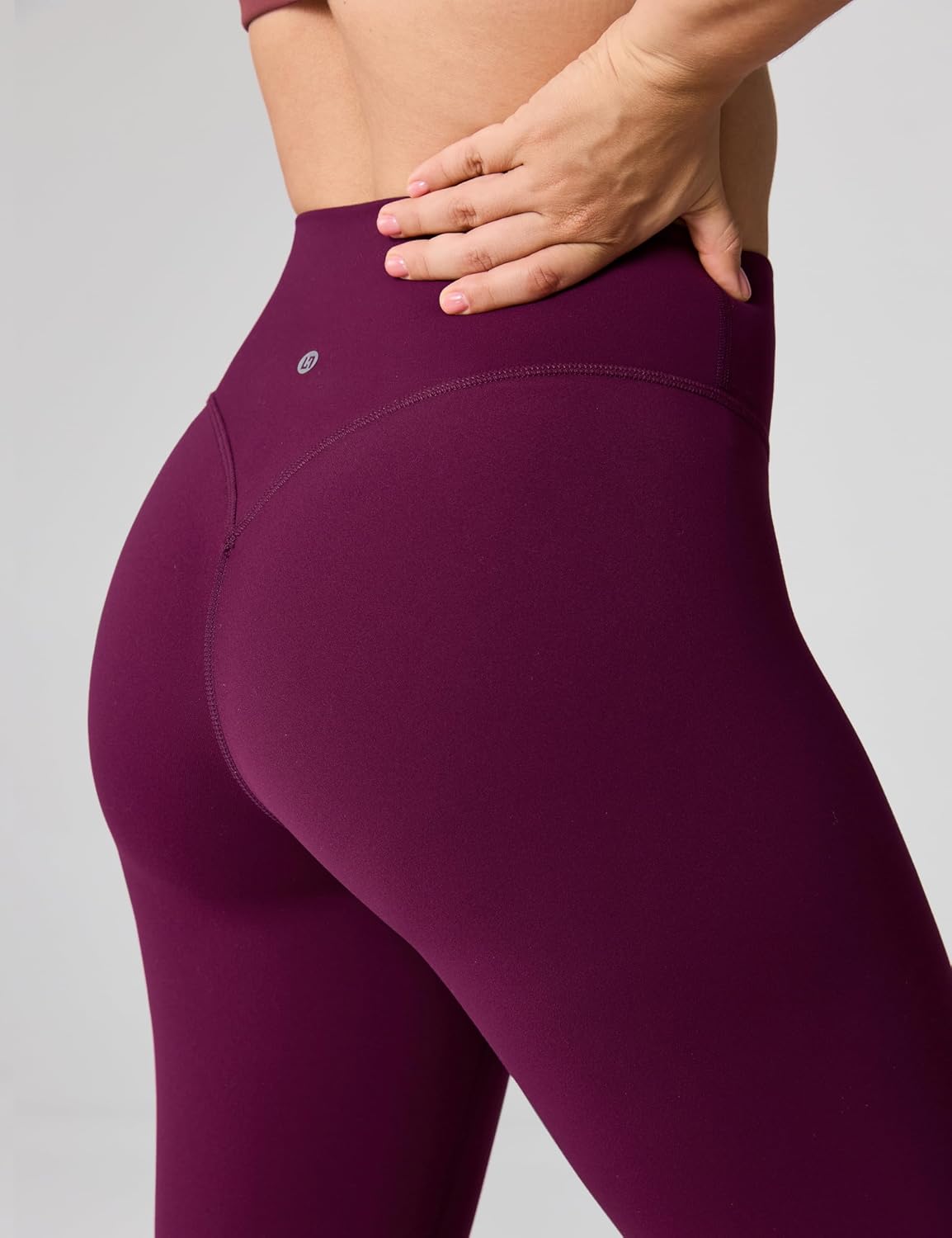 Hugcurve No Front Seam High Waisted Workout Leggings for Women Buttery Soft Yoga Pants Gym Athletic Tights - 25''