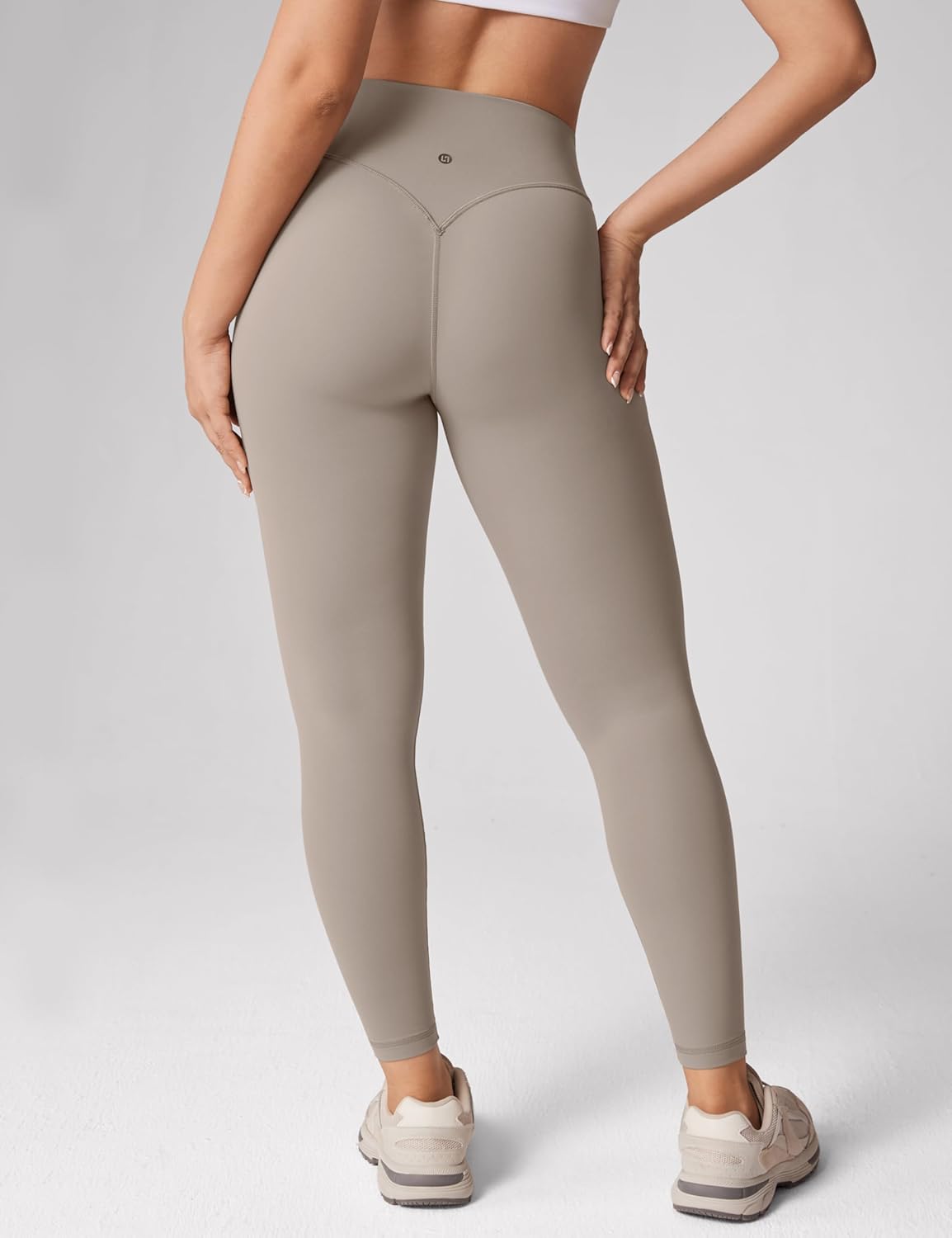 Hugcurve No Front Seam High Waisted Workout Leggings for Women Buttery Soft Yoga Pants Gym Athletic Tights - 25''
