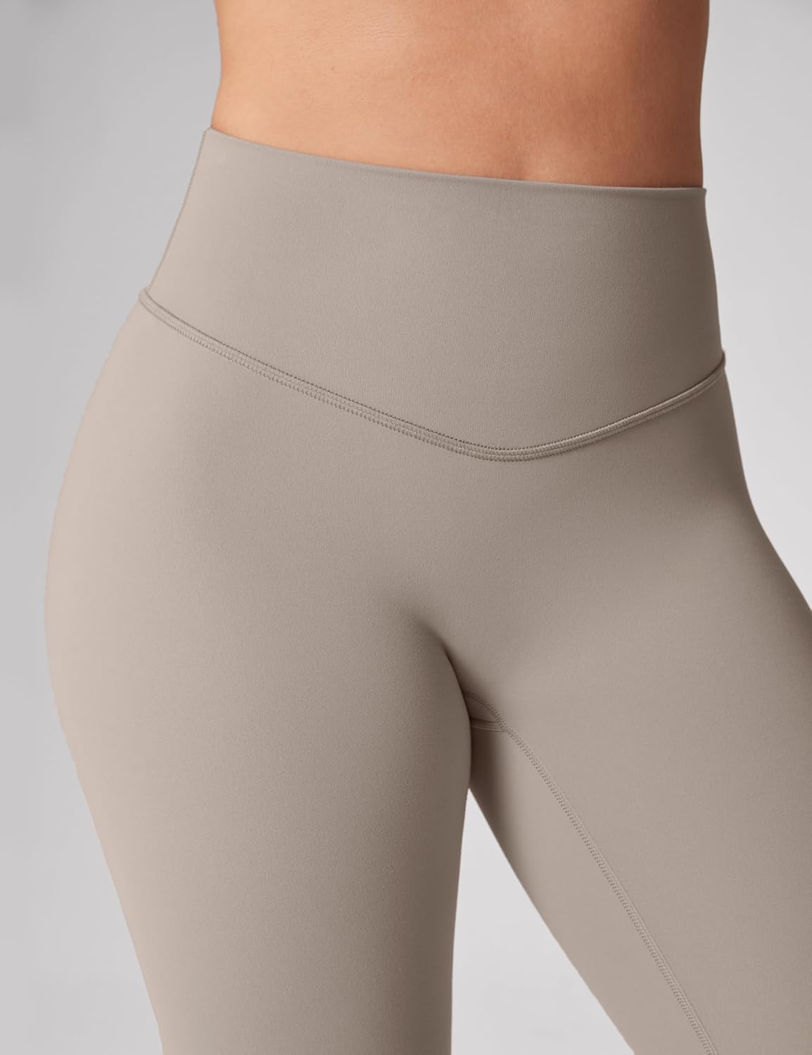 Hugcurve No Front Seam High Waisted Workout Leggings for Women Buttery Soft Yoga Pants Gym Athletic Tights - 25''