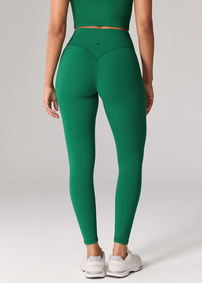 Hugcurve No Front Seam High Waisted Workout Leggings for Women Buttery Soft Yoga Pants Gym Athletic Tights - 25''