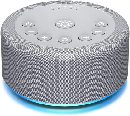 Sound Machine Night Light White Noise Brown Noise Machine 30 Non Looping Sounds 12 Lights 5 Timers 36 Adjustable Volume Memory Function Sleep Sounds Machine for Baby Kids Adult & Home Office Travel