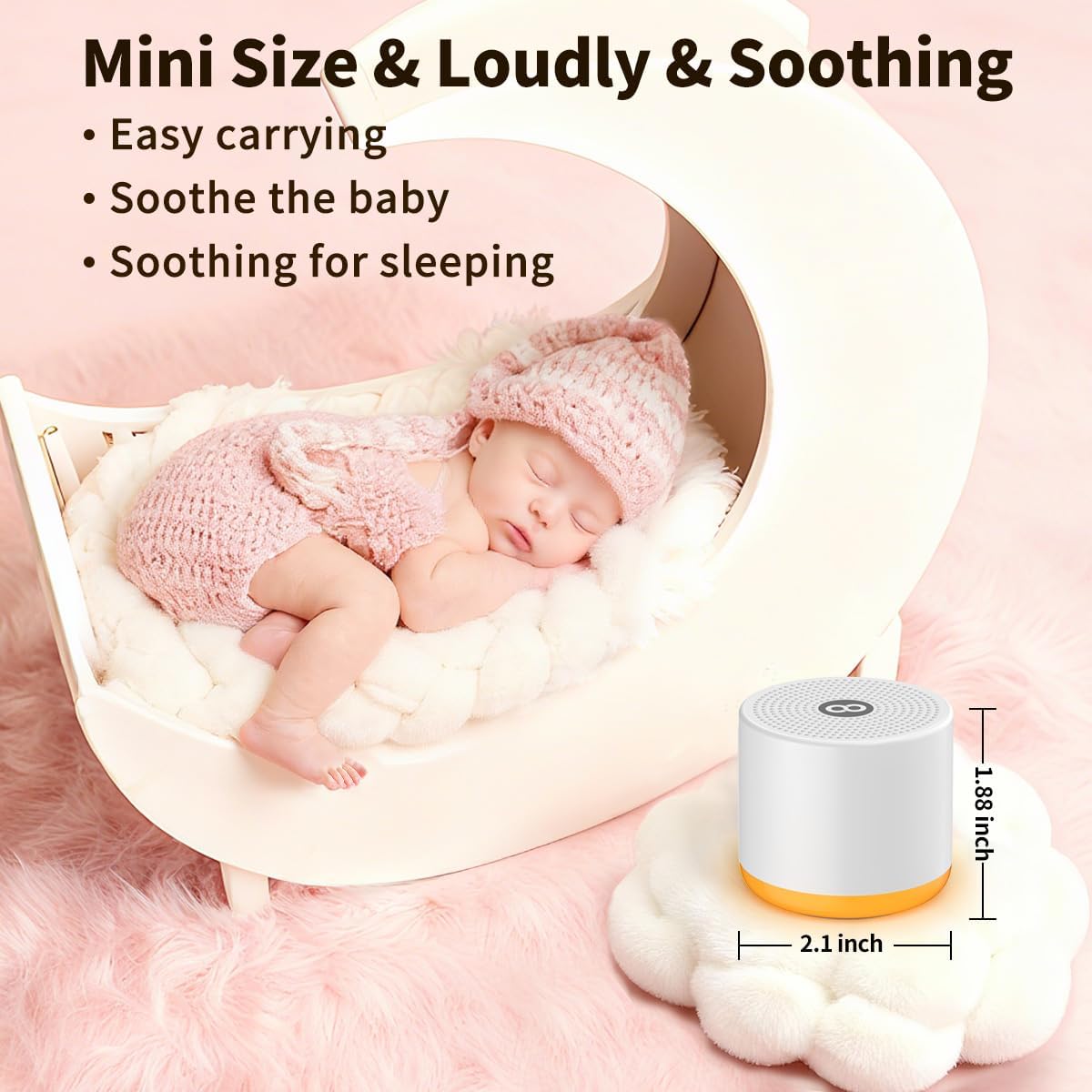 Sound Machine Night Light White Noise Brown Noise Machine 30 Non Looping Sounds 12 Lights 5 Timers 36 Adjustable Volume Memory Function Sleep Sounds Machine for Baby Kids Adult & Home Office Travel