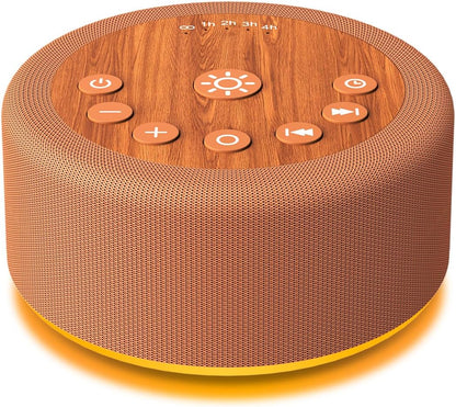 Sound Machine Night Light White Noise Brown Noise Machine 30 Non Looping Sounds 12 Lights 5 Timers 36 Adjustable Volume Memory Function Sleep Sounds Machine for Baby Kids Adult & Home Office Travel