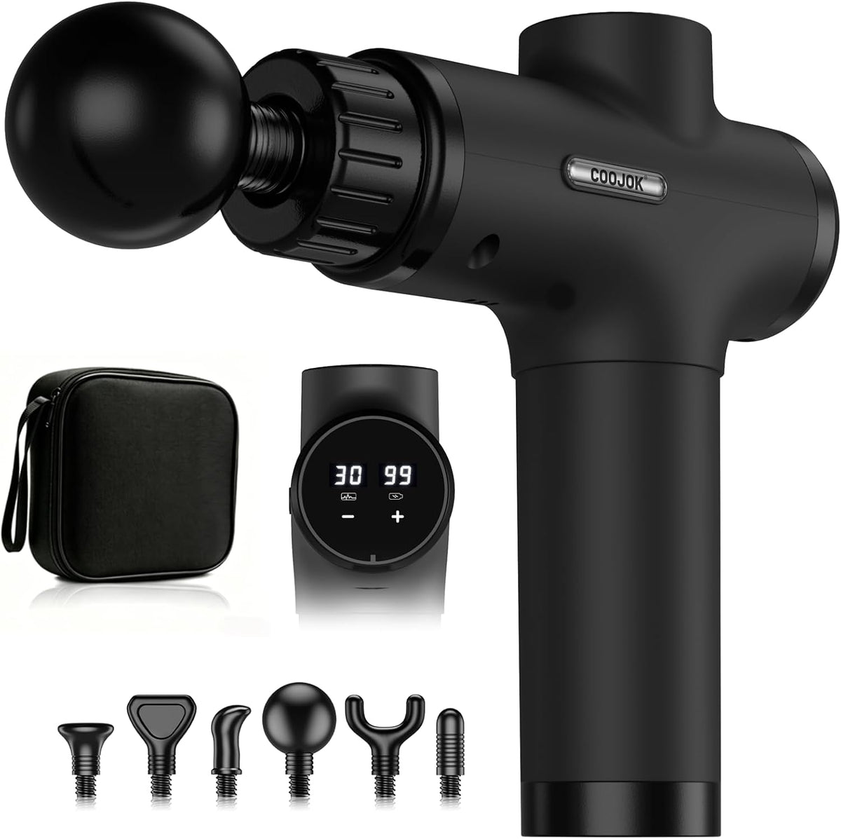 Massage Gun, Deep Tissue Percussion Massager 30 Speeds for Pain Relief