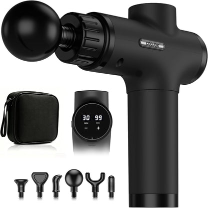 Massage Gun, Deep Tissue Percussion Massager 30 Speeds for Pain Relief